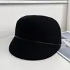 Nuevo Sombrero de Punto Acrílico Cálido Estilo Retro Británico para Mujer, Otoño e Invierno, Sombrero de Jinete Adelgazante, Sombrero de Equitación