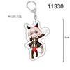 Llavero de Dibujo Animado de Merchandising del Juego Uma Musume, Llavero Colgante de Estudiante Acrílico Lindo Versión Q 2D