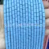 Cuentas Sueltas Cilíndricas de Piedra Volcánica Rojas, Amarillas, Azules, Blancas y Negras Cuentas Tubulares de Roca Volcánica Accesorios para Joyería DIY Cuentas Cilíndricas de Piedra Volcánica