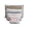 Atacado de Fabricante Pe Saco de Embalagem de Roupa Transparente Saco Ziplock Horizontal para Sutiã Saco Zíper Fosco Pode Ser Personalizado com Impressão de Logotipo