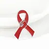 Insignia de broche de lazo de cinta rosa directa de fábrica insignia cuidado del pecho actividades de bienestar público logo de publicidad broche