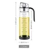 Olla de aceite resistente al calor de borosilicato alto Cocina apertura y cierre automático botella de aceite tanque de condimentos para el hogar no gotea aceite