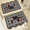 Nuevas Alfombrillas de Piso de Barro Diatómico Estilo Lana de Animales Lindos, Alfombrillas de Piso para Baño, Antideslizantes, Absorbentes de Agua, Resistentes a la Suciedad, de Secado Rápido