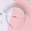 Diadema de Diamante Perla para Cumpleaños de Celebridad de Internet, Accesorios para el Cabello de Hada, Sombrero de Cumpleaños Iridiscente de Diamante de Alta Gama para Diosa