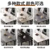 Mesa de jantar em pedra, adequada para apartamentos pequenos, um conjunto de jantar estiloso para a sala de estar, uma combinação de mesa e cadeiras de jantar para casa de luxo leve