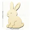 Adorno Colgante de Perro Conejo de Madera en Blanco para Niños DIY Pintura de Colores Cartel de Madera Coloreado a Mano Cartel de Madera Natural Adorno Colgante Festivo