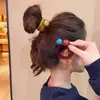2025 Nueva Banda de Goma de Cuentas de Color Puro para Niños Cuerda para el Cabello Linda para Niñas Diadema Sin Marcas Accesorios para el Cabello para Mujeres