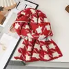 Novo Cachecol Pequeno de Tricô de Lã Feminino Inverno Pied-de-poule Estudante Casal Aquecedor de Pescoço Quente de Mistura de Lã