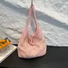 Bolsa de Punto Estilo Lazy de Comercio Exterior para Mujer 2025 Nueva Bolsa Tote Versátil Bolsa de Playa para Vacaciones Bolso de Hombro de Gran Capacidad