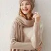 Cachemir 2026 Outono/Inverno Novo Feminino Cor Sólida Liso Simples Série Multicolorida Tricô Quente Cachecol de Pescoço Xale Cachecol Longo