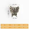 Manija moderna de lujo ligero estilo chino de mariposa simulada de aleación de zinc para instalación en puertas de sala de estar, dormitorio, cajones, gabinetes y alacenas