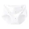 Braguitas de Chica con Estampado de Seda de Hielo de Cintura Media, Frescas y Ligeras, Alta Elasticidad, Sin Costuras, Triángulo No Apretado 2187