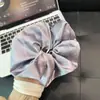 Estilo Coreano Estilo Preguiçoso Scrunchie de Cetim com Strass para Mulheres 2026 Novo Acessório de Cabelo de Alta Qualidade para Rabo de Cavalo Coque