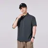 Roupa Masculina Xintang Camisa Polo Masculina de Manga Curta Estilo Americano, Camiseta Masculina de Manga Curta, Corte Amplo, Gola Reversível, Camiseta de Verão, Manga Meia