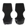 Luvas de couro para levantamento de peso, adequadas para homens e mulheres, para uso com barras de pull-up, levantamento terra e exercícios de pegada; design de quatro dedos
