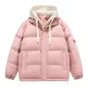 Chaqueta de Algodón de Invierno 2026 para Hombre Gruesa Falsa de Dos Piezas Ropa Exterior Estilo Pareja para Mujer Chaqueta Acolchada con Capucha 9 Colores No