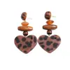 Pendientes Geométricos de Flor de Resina Transfronterizos Europeos y Americanos Otoplastias Maillard Otoño e Invierno Diseño Nicho de Gama Alta Joyería para Orejas Venta al por Mayor