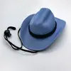 Mini sombrero de vaquero de peluche para gato mascota, sombrero para fiesta de mascotas, sombrero pequeño de fieltro nuevo, estilo vaquero para cachorro