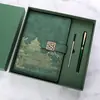 Caderno de Negócios Guofeng A5 Traje de Presente de Alta Qualidade Traje de Caneta de Assinatura de Metal em estoque Presente de Acompanhamento para Publicidade