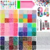 Caja de 24 compartimentos moderna y popular de diamantes de resina jelly de color AB con base plana, empaquetada para arte de uñas DIY, accesorios pequeños, venta al por mayor