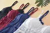 Camisola Sexy de Renda com Costas Bonitas Roupa Íntima Feminina Top Básico Anti-Exposição com Bojo Sutiã Esportivo Sexy