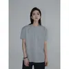 Camiseta de Manga Corta INZC Verano Sensación Fresca Protección Solar Piel de Hielo Transpirable Absorbente de Sudor Hombro Normal Versátil Cuello Redondo Pareja 260g Hielo TEE