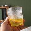 Vaso de Vidrio con Patrón Glaciar en Stock Estilo Trendy Taza de Agua Creativa Taza para Bebidas Cerveza Café Taza para Regalo para el Hogar