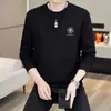 Sudadera de alta gama para hombre de comercio exterior, top de moda para primavera y otoño, camiseta versátil elegante y moderna, nueva ropa de manga larga para hombre