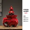 Elefante de Cerámica Fuente de Agua Adornos para Hacer Riqueza Agua Circulante Estilo Chino Escritorio Hacer Riqueza Calabaza para el Hogar Decoraciones Regalo de Inauguración