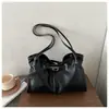 Bolso de hombro PU de alta calidad de nueva temporada transfronterizo, bolso de hombro plisado de moda para mujer, elegante y de nicho, versión coreana, versátil