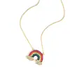 Colar Arco-Íris, Estilo Floresta, Versátil, Estilo Coreano e Japonês, Colar de Corrente para Clavícula Nicho para Meninas, Atacado do Fabricante, Estilo Curto, Item Quente de Celebridade da Internet