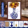 Patrimônio Cultural Imaterial Cerâmica Azul e Branca Pintura Cerâmica Material DIY Feito à Mão Pacote de Materiais Mosaico Colagem Porta-Retrato Pintura Decorativa Atividade de Aquecimento