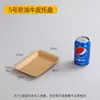 Caja de Papel para Empacar Marrón Caja de Embalaje Caja de Embalaje Rectangular Desechable Caja de Almuerzo Plato para Snacks de Pollo Frito Bistec Barbacoa Plato de Papel Comercial