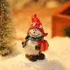 Decoración de Escritorio Exclusiva Transfronteriza de Papá Noel y Muñeco de Nieve Adornos Pequeños Mini Escena Navideña Accesorios para Disparos de Maquetas
