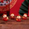Micro-Paisaje Creativo Año Nuevo Dios de la Riqueza Figuras Resina DIY Accesorios Coche Escritorio Pequeños Adornos Mayoreo