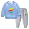 Conjunto de suéter infantil outono e inverno 2023 Estilo ocidental novo grande infantil de veludo acolchoado quente de inverno com mangas compridas