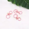 Chaveiro Redondo de Dragão Pintado Colorido com Argola Plana de Oito Três Peças Conjunto Acessório DIY Brinquedo Artesanal Pingente de Boneca