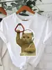 Camiseta Gráfica de Gato Triste para Hombres y Mujeres, Manga Corta, Camiseta Gráfica Divertida, Camiseta Casual Cómoda y Suave, Camiseta Interesante para Uso Diario