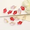 Colgante de Pez de Vidrio con Gradiente Iridiscente con Colgador de Cobre para Pendientes y Collares DIY Accesorios de Estilo Chino Hechos a Mano con Cuentas Venta al por Mayor