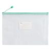 Bolsa de Malla Gruesa A4 con Cremallera Bolsa para Exámenes de Estudiante Bolsa para Guardar Hojas de Examen Bolsa Transparente Impermeable para Documentos Imprimible