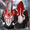 Serie Universo Paralelo Red de Araña Transfronteriza Estampado Digital Otoño Cárdigan para Hombre Cremallera Exterior Sudadera