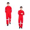 Ropa de trabajo combinada de manga larga con tira reflectante transfronteriza, a prueba de polvo y transpirable, traje de ropa de trabajo para taller, reparación de automóviles