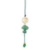 Colgante de borla de conejo de jade vidriado imitación para el Festival del Medio Otoño estilo chino 2026, DIY para crear una atmósfera festiva, adecuado para decoración del hogar, entrada y adornos de bolsa