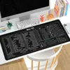 Teclas de Atalho em Inglês Mouse Pad Extra Grande Fofo Feminino Antiderrapante Borda Almofada para Teclado de Computador Mouse Pad Atacado