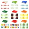 Mini simulación de supermercado bandeja de refrescos para bebidas juego de botellas de vino adornos de casa de muñecas modelo accesorios de juego de comida en miniatura