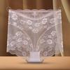 (individualmente embalado) Calcinha feminina transparente de renda sexy cintura alta barriga quadril algodão antibacteriano virilha calcinha