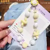 Cadena Creativa de Nudo Colorido para Teléfono Colgante de Dopamina Llavero con Cuentas Colgante Mismo Estilo de Xiaohongshu Accesorio para Bolso