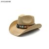 Sombrero de vaquero de copa dura, sombrero de playa, nuevo sombrero de verano, sombrero de paja panamá para hombres y mujeres, sombrero de copa, sombrero de vaquero occidental americano