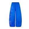 Pantalones deportivos retro ligeros estilo americano con pedrería, nuevos pantalones de chándal para street dance, pantalones curvos hip-hop, pantalones anchos de corte holgado con efecto de caída