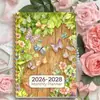 Suministro Exclusivo Transfronterizo de Cuadernos Espiral 2026-2028, Cuaderno Espiral Planificador Anual Floral Minimalista